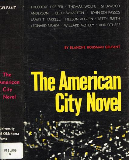 The American city novel - copertina