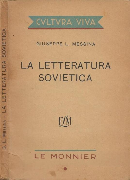 La letteratura sovietica - Giuseppe L. Messina - copertina