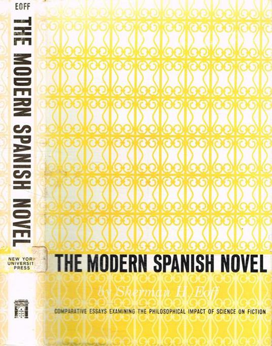 The modern spanish novel - copertina