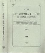 Atti della accademia Ligure di scienze e lettere. Serie V, volume L, 1993