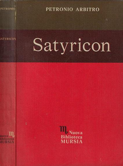 Satyricon - Arbitro Petronio - copertina