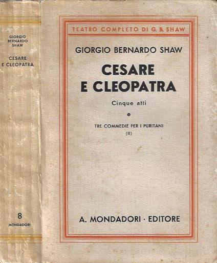 Cesare e Cleopatra - George Bernard Shaw - copertina