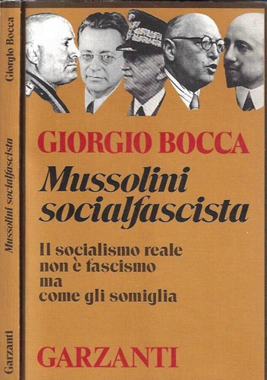 Mussolini socialfascista - Giorgio Bocca - copertina