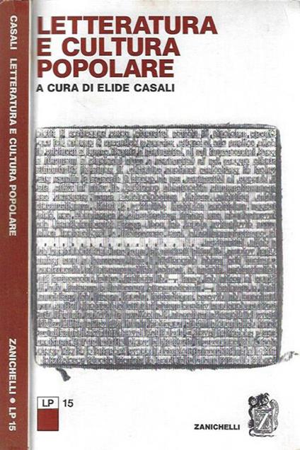 Letteratura e cultura popolare - copertina