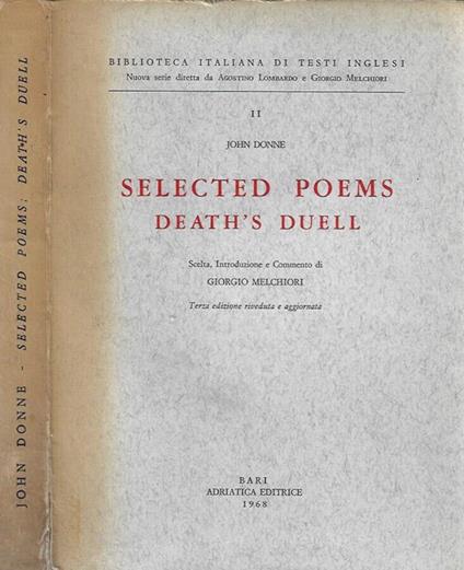 Selected Poems: Death's Duell - John Donne - copertina