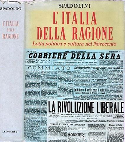 L' Italia della ragione - Giovanni Spadolini - copertina
