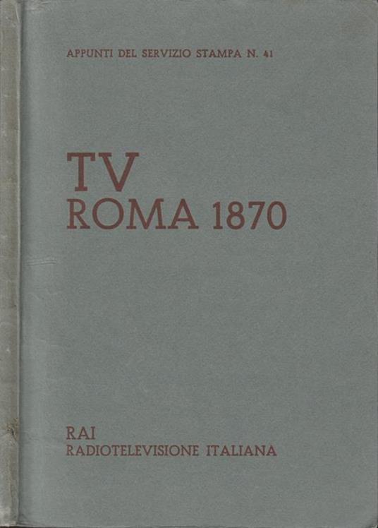 TV Roma 1870 - copertina