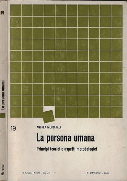 La persona umana - Andrea Mercatali - copertina