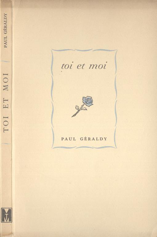 Toi et moi - Paul Géraldy - copertina