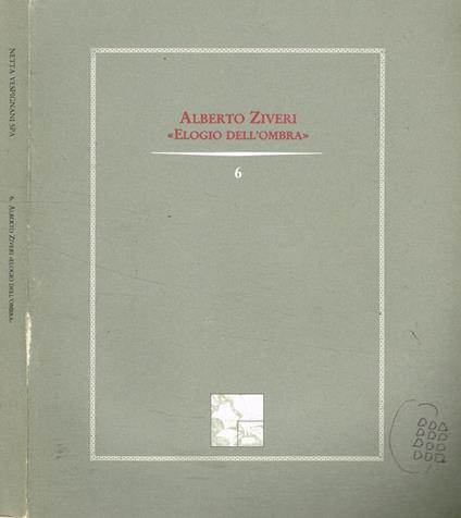 Alberto Ziveri. Elogio dell'ombra - copertina