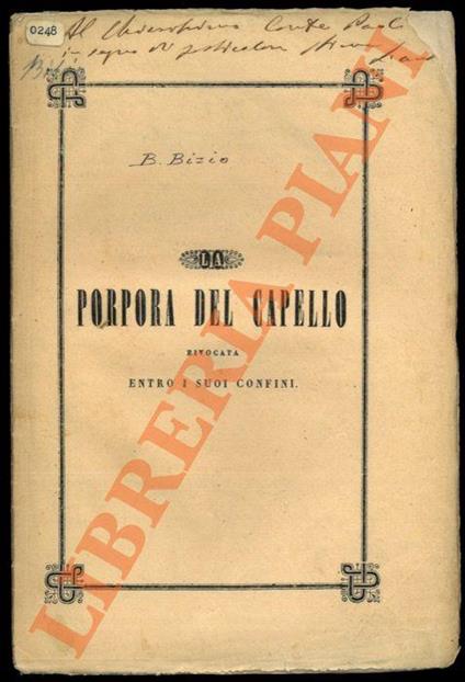 La porpora del Capello rivocata entro i suoi confini. (Sul Murex trunculus) - copertina