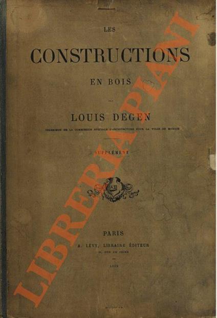 Les construction en bois. Supplement - copertina