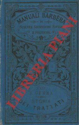 Storia dei trattati nel secolo XIX - Scipione Gemma - copertina