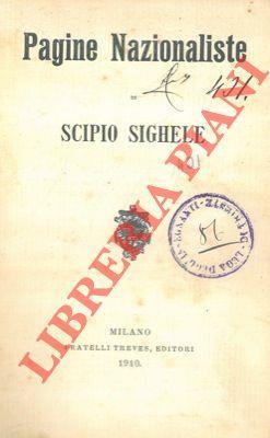 Pagine Nazionaliste - Scipio Sighele - copertina