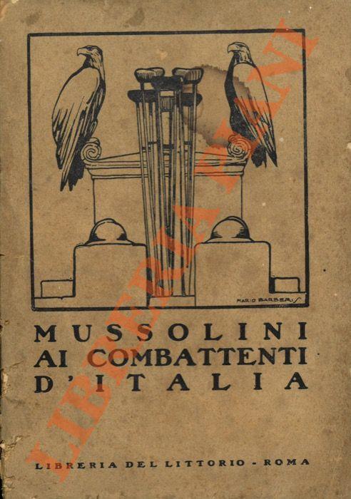 Mussolini ai combattenti d'Italia - copertina