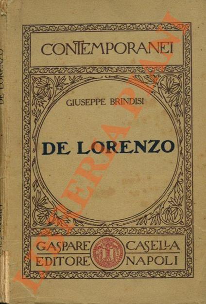 De Lorenzo - Giuseppe Brindisi - copertina