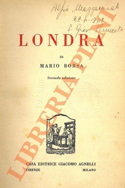 Londra - Marco Borsa - copertina