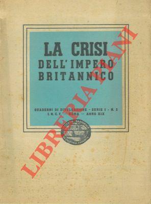 La crisi dell' Impero Britannico - copertina