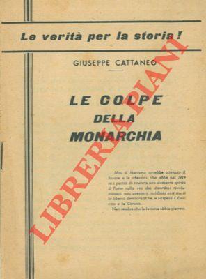 Le colpe della monarchia - Giuseppe Cattaneo - copertina