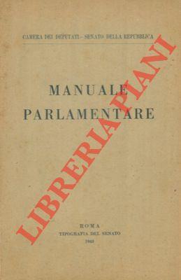 Manuale parlamentare - copertina