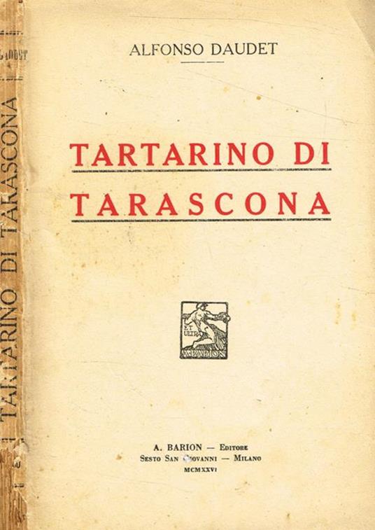 Tartarino di Tarascona - Alphonse Daudet - copertina