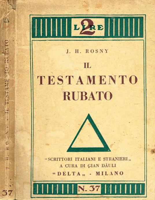 Il testamento rubato - copertina