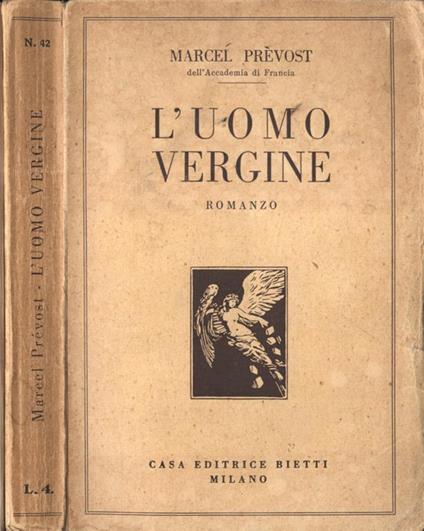 L' uomo vergine - Marcel Prèvost - copertina