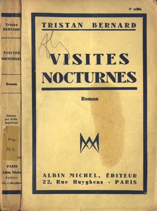 Visites nocturnes - Tristan Bernard - copertina