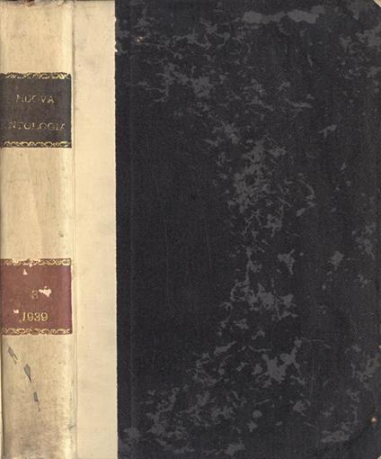 Nuova antologia Anno 1939 Vol. III. Maggio - Giugno 1939 - copertina