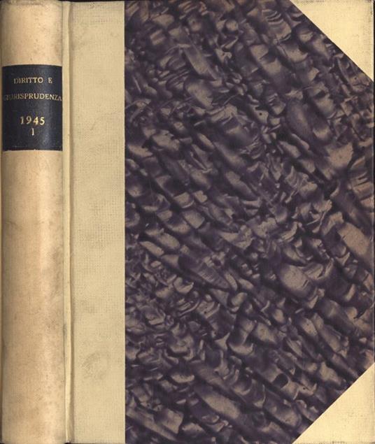Diritto e giurisprudenza 1945 Vol. I - copertina