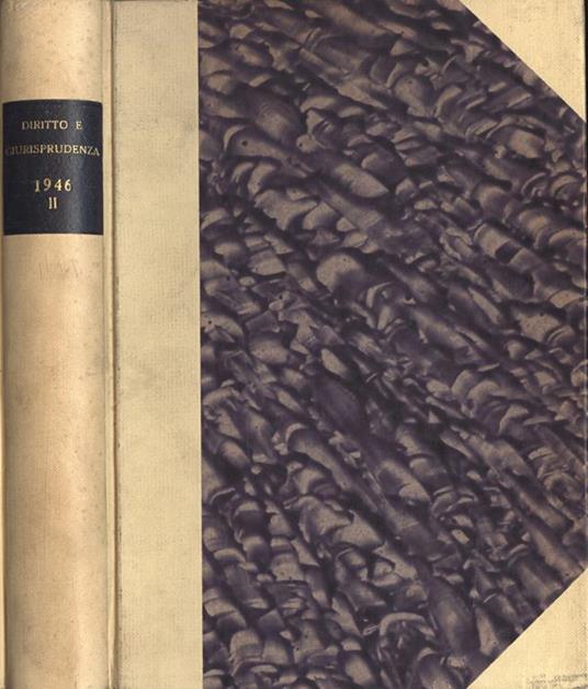 Diritto e giurisprudenza 1946 Vol. II - copertina