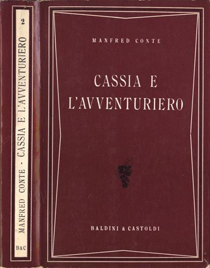 Cassia e l' avventuriero - Manfred Conte - copertina