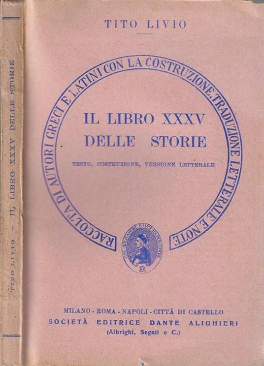 Il libro XXXV delle storie. Testo, costruzione, versione letterale - Tito Livio - copertina