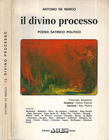 Il divino processo. Poema satirico politico - copertina