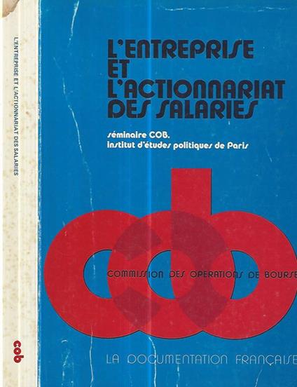 L' entreprise et l'actionnariat des salaries - copertina