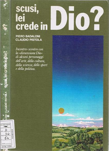 Scusi, lei crede in Dio? - Piero Badaloni - copertina