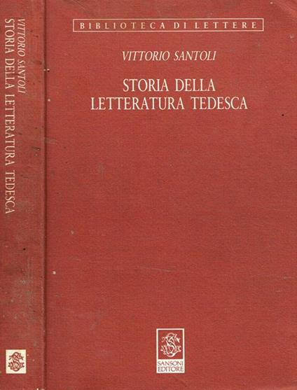 Storia della letteratura tedesca - Vittorio Santoli - copertina