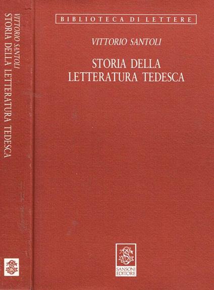 Storia della letteratura tedesca - Vittorio Santoli - copertina