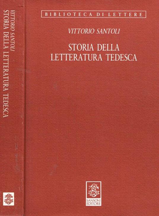 Storia della letteratura tedesca - Vittorio Santoli - copertina