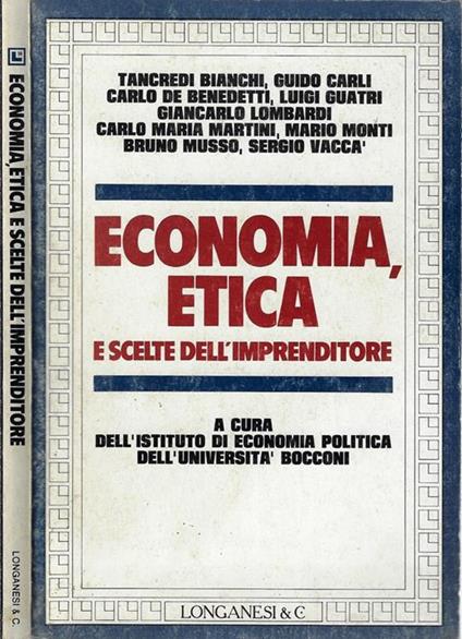 Economia, etica e scelte dell'imprenditore - copertina