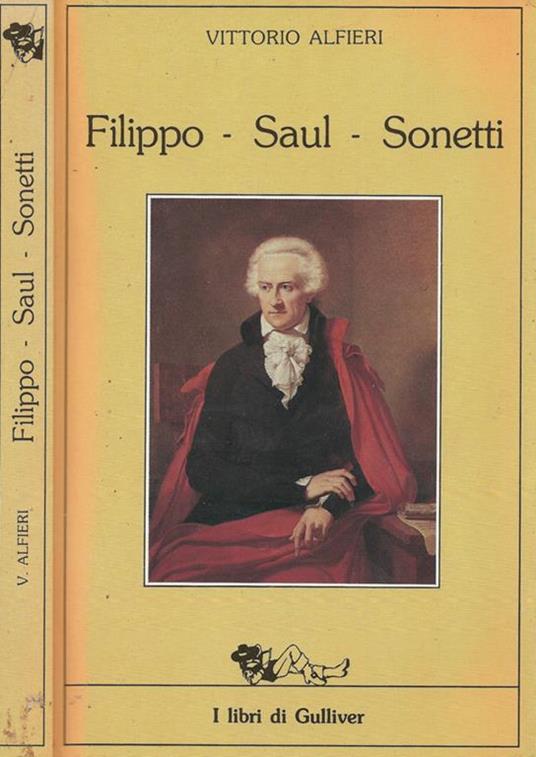 Filippo- Saul- Sonetti - Vittorio Alfieri - copertina