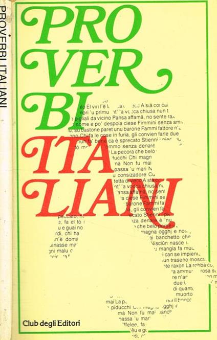 Proverbi italiani - Stefano Benvenuti - copertina