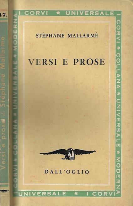 Versi e prose - Stéphane Mallarmé - copertina