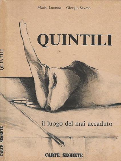 Luigi Quintili. Il luogo del mai accaduto - Mario Lunetta - copertina