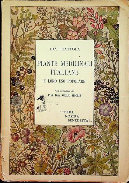 Piante medicinali italiane e loro uso popolare - Ida Frattola - copertina