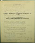 La Heredita del quondam Petro Rossitto 1573 Inventario per la pubblica vendita di gioielli e utensili di bottega appartenuti a un ricco fabbricante dell'argenteria di Palermo e nomi degli acquirenti