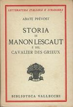 Storia di Manon Lescaut e del Cavalier Des Grieux