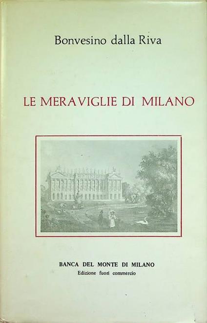 Le meraviglie di Milano - Bonvesin de la Riva - copertina