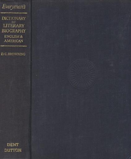 Everyman's Dictionary of Literary Biography - copertina