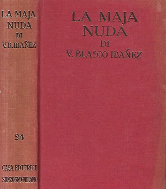 La maja nuda - Vicente Blasco Ibáñez - copertina